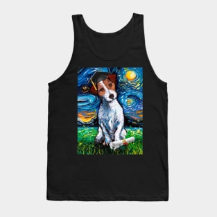 Jack Russell Starry Night Graduation Tank Top